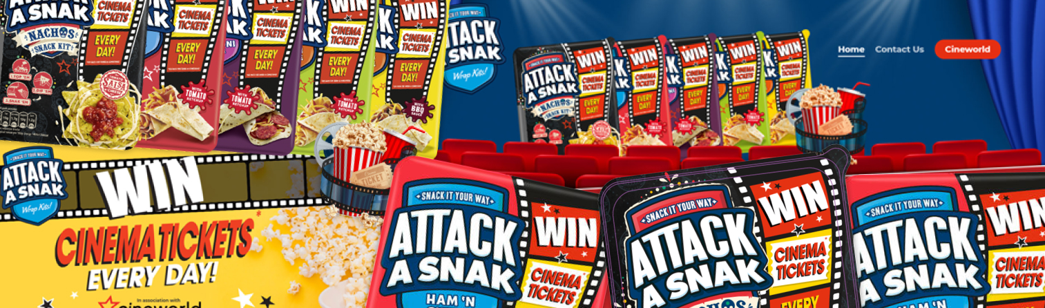 Attack a Snack promotional packets