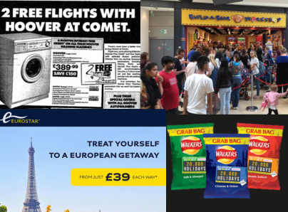 Various high profile sales promotion flops